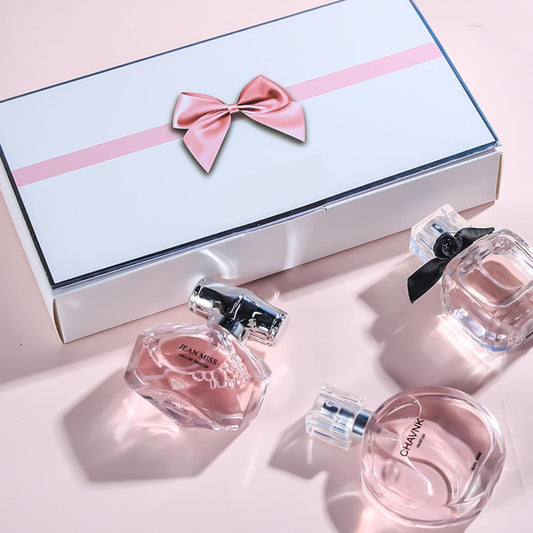 Conjuntos de 3 fragancias para mujer caja rosa